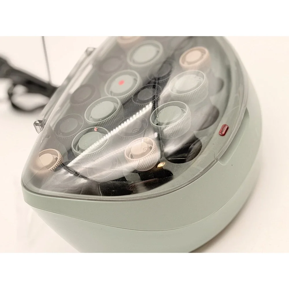 Remington Ionic Ceramic Hot Roller Set Sage Green 20 Rollers with Pins H9100